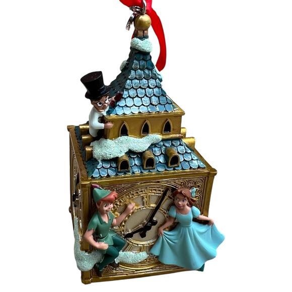 Disney Store 2016 Peter Pan Big Ben Clock Winter Ornament - Picture 4 of 5